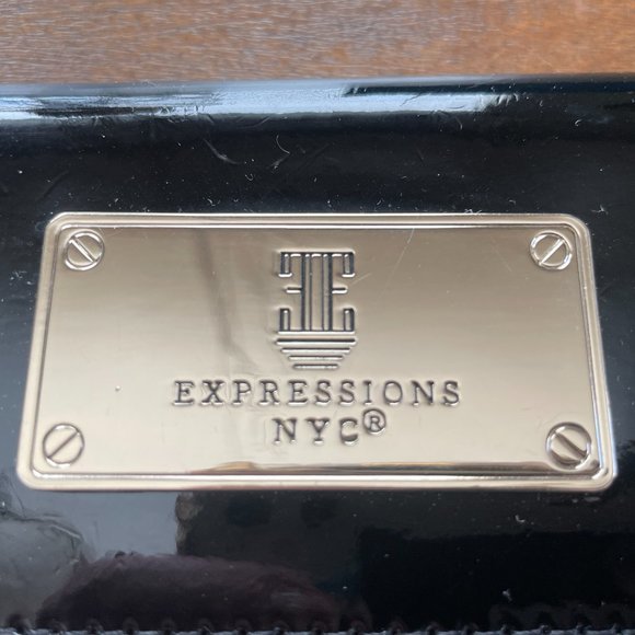 Expressions NYC Black Patent Wallet - Picture 2 of 11